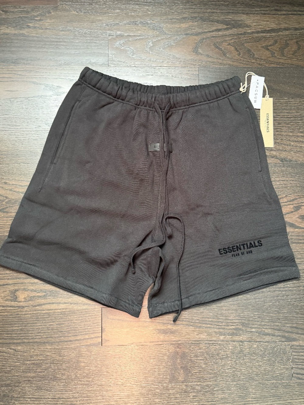 Fear Of God Essentials Shorts SS22 Stretch Limo Black Size Medium